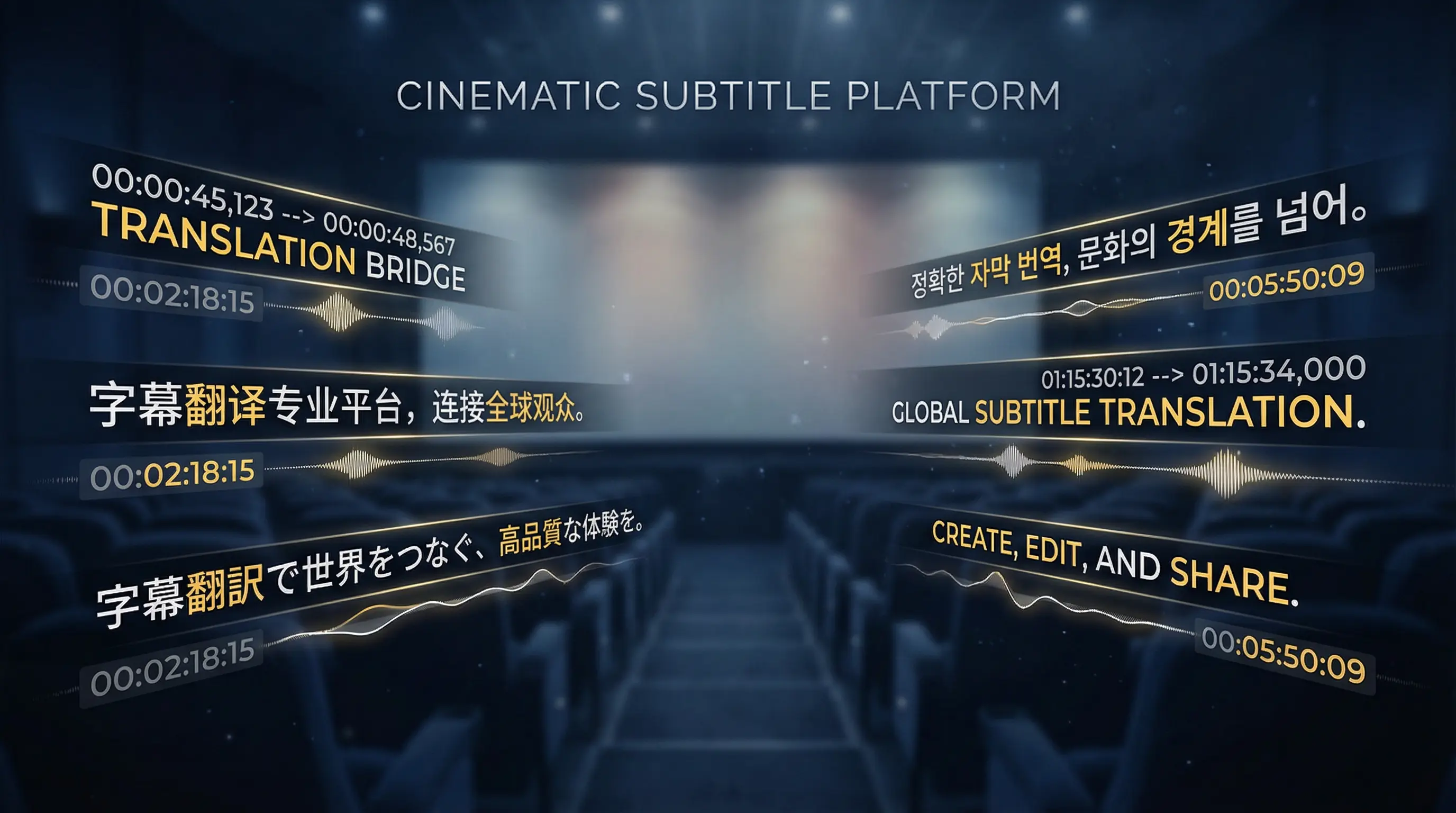 国产视频 多语言字幕翻译协作平台首页横幅